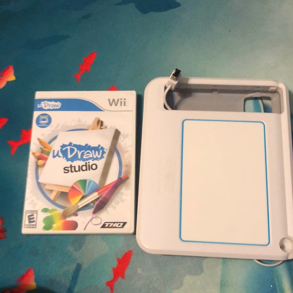 Wii U draw studio game and u draw game tablet